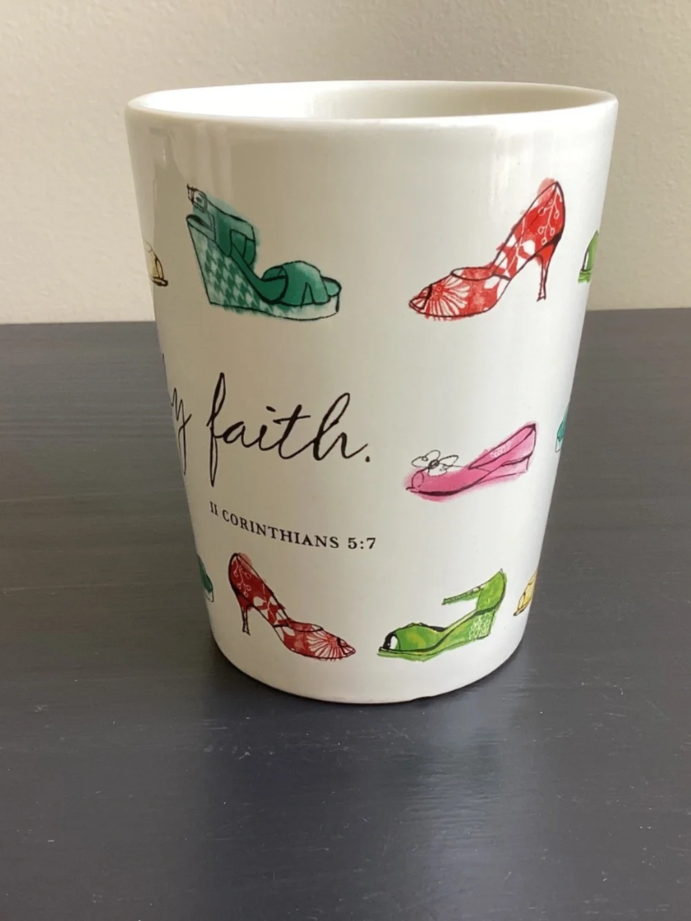 Day SpringBlade Ceramic Coffee Mug “Walk by faith. Corinthians 5:7 EUC